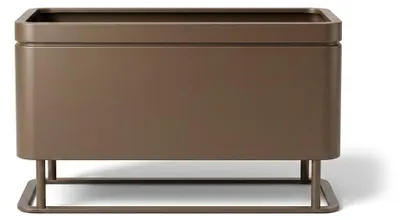Produktbild von Provencelia Verzinkter Stahl Pflanzkübel GRANDOSIA Taupe, 90 x 40 x 50 cm, Stahl, Outdoor, Garten, frostbeständig, modern, langlebig
