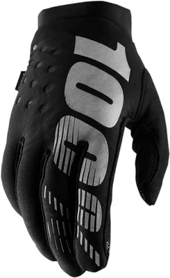 Productafbeelding van 100% Brisker fietshandschoenen voor dames. Kleur: zwart, maat: M