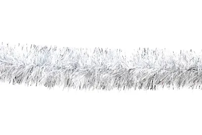 Produktbild von Weihnachtsgirlande Lametta 5cm x 3m Perlmutt Weiß