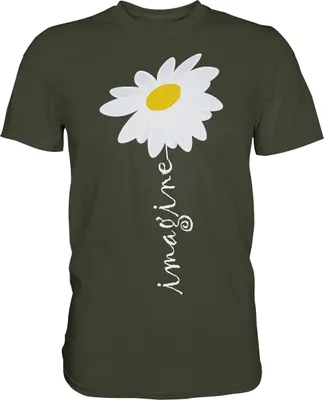 Produktbild von Gänseblümchen Imagine Motivation Garten Shirt Gärtner – Urban Khaki / S