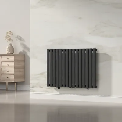 Obrázok produktu pre Rúrkový radiátor 'Nore' čierny 60x90cm Jednovrstvový 653W