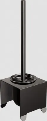 Image de Brosse WC noire mate Brosse sur pied TECHNIC Brosse WC