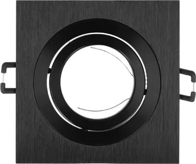 Produktbild von AKROS SLIM LED Einbaustrahler Spots 85x85mm Schwenkbar Schwarz