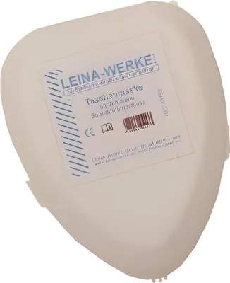 Obrázok produktu pre LEINA REF 43153 Vrecková dýchacia maska biela