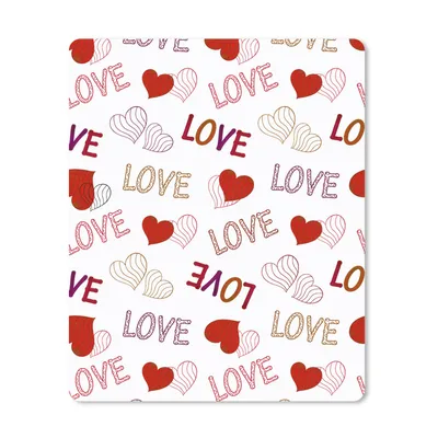 Produktbild von MuchoWow® Mauspad Mousepad Liebe - Herz - Muster 30x40 cm - Mousepads - Maus Mat - Pad - Mausunterlage - Mausmatten