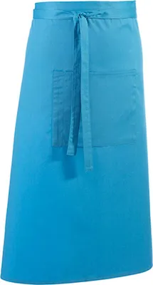 Obrázok produktu pre Premier Workwear PR158 | Barová zástera Colours - 90 x 80 cm - Pranie v práčke: do 60 °C - Farba: tyrkysová (približne Pantone 312) - Rozmery: 90 x 80 cm