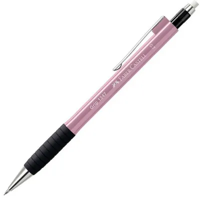 Produktbild von Faber-Castell 1347, Schwarz, Pink, Grau, B, Einziehbar, Twist-out, Metall