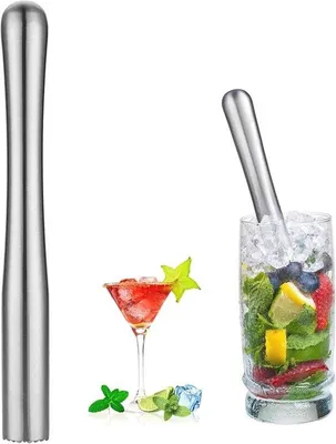 Produktbild von Famanu Cocktailstampfer aus Edelstahl - für Mojitos und Fruchtgetränke
