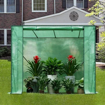 Immagine prodotto di Serra in plastica per piante | Verde | 200x77x146/169 cm