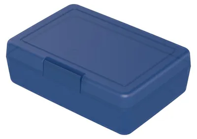 Zdjęcie produktu dla Lunch box - lunch box dla dzieci wykonany z tworzywa sztucznego wolnego od BPA, idealny do szkoły i pracy, trwały lunch box wyprodukowany w Niemczech - modny niebieski PP