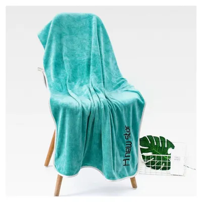 Produktbild von Duschtücher für das Badezimmer, große Badetücher 70x140 cm, lichtbeständige Badetücher, superweiches 100% Korallenfleece, schnell saugfähig und schnell trocknend