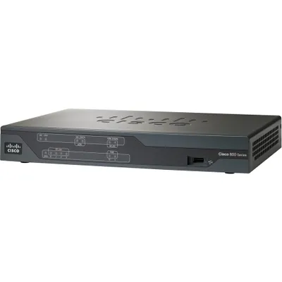 Produktbild von Cisco 887VA, Wi-Fi 4 (802.11n), Ethernet/LAN, ADSL2+, Schwarz