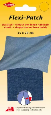 Obrázek produktu pro KLEIBER 30474 KLEIBER Flexi-Patch – nažehlovací z vnitřní strany, džínová, středně modrá