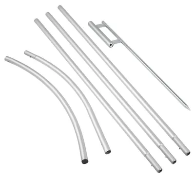 Zdjęcie produktu dla Maszt flagowy aluminiowy, anodowany - wysokość 16 stóp - do użytku zewnętrznego