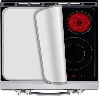 Image de Plaque de protection en silicone résistante aux rayures, grise, 78 x 52 cm