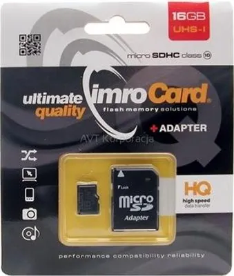 Immagine prodotto di Scheda di memoria microsd 16Gb Imro+ Adp 10C