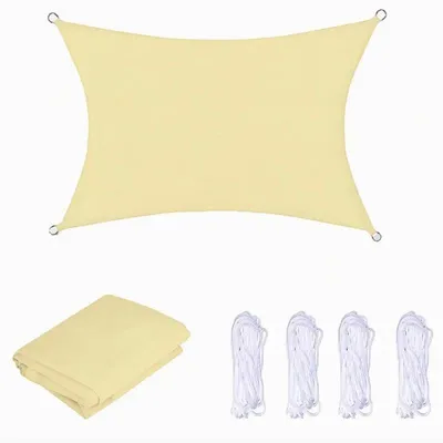Produktbild von Sonnensegel, wasserdicht, UV-beständig, beige1Stück-d, 3x4m-a