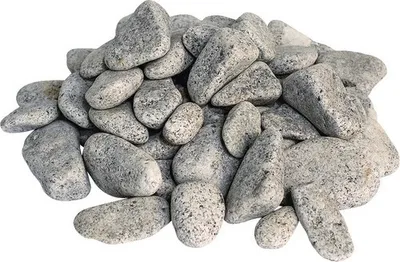 Produktbild von Granitkies 30-60 mm 500 kg anthrazit-weiß