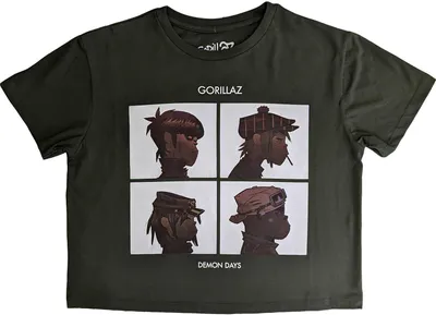 Produktbild von Gorillaz - "Demon Days" Kurzes Top für Damen RO5661 (S) (Grün)