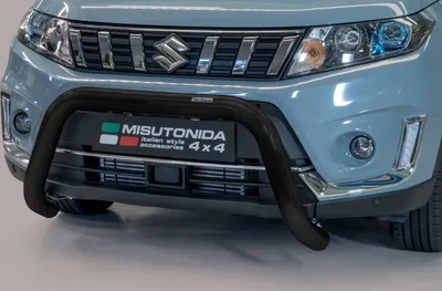 Produktbild von J&J AUTOMOTIVE | Ladekantenschutz Stoßstange Schweller Für Suzuki Vitara ab 2019 Ø 76mm Schwarz, Edelstahl Chrom, Auf Stoßfänger, Hinten, Stoßstangen, Ladekantenschutz, Kofferraum Schutz