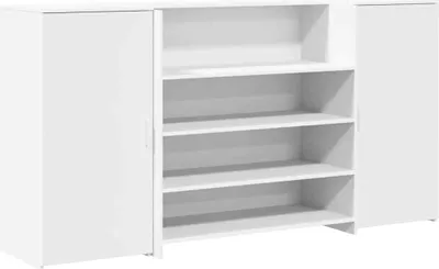 Produktbild von Empfangstresen Weiß 200 x 50 x 103,5 cm Holzwerkstoff