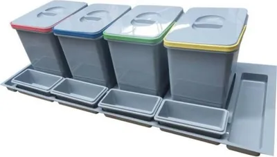 Immagine prodotto di Pattumiera sottolavello 4 contenitori PRATIKO1200 e quattro vaschette