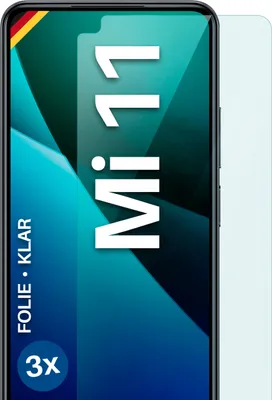 Produktbild von moex® 3x Schutzfolie kompatibel mit Xiaomi Mi 11 - Displayschutzfolie dünn Folie, Klar
