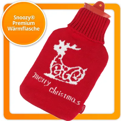 Obrázok produktu pre Originálna fľaša na horúcu vodu Snoozy 2 l + obal Merry Christmas