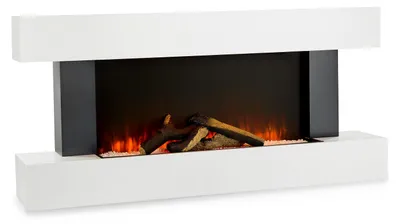 Produktbild von Klarstein Deko Kamin mit LED-Flammen, Elektro Kamin mit Heizung, 2000W Elektrischer Kamin, Sparsamer Kamin Elektrisch, Wandkamin mit Fernbedienung & Timer, Elektrische Kamine mit MDF-Gehäuse