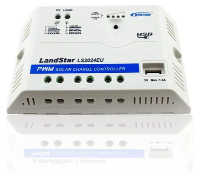 PWM Solar-Laderegler 20A 12/24V mit USB, LS2024EU