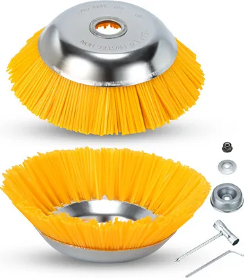 Produktbild von Jopassy Unkrautbürste 2er Nylon 25,4x200mm Freischneideraufsatz Nylonbürste Für Stihl Motorsense Freischneider