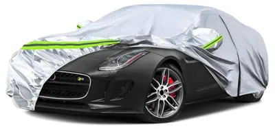 Image de Housse de protection pour voiture, type garage complet, imperméable et respirante, pour Jaguar F-Type, modèles 2014-2022, couleur argent