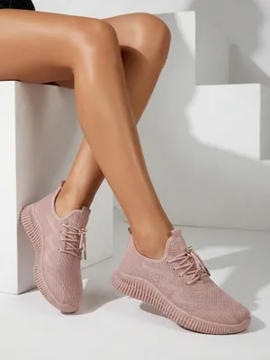 Produktbild von Aurelia Rosa - Royalfashion Damen-Sportschuhe aus Stoff, rosa, flacher Absatz, Größe 37