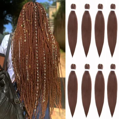 Obrázek produktu pro Prodlužovací vlasy, 26 palců, různé barvy, opletené