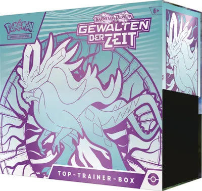 Produktbild von Pokemon Top-Trainer-Box Karmesin & Purpur - Gewalten der Zeit: Windewoge