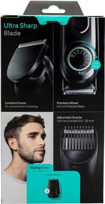 Produktbild von Braun BeardTrimmer 3 BT3421, Waschbar, Akku, Schwarz