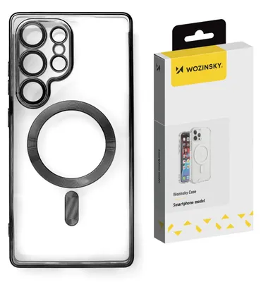 Zdjęcie produktu dla Etui Wozinsky Electroplated Magsafe na Samsung Galaxy S24 FE - czarne