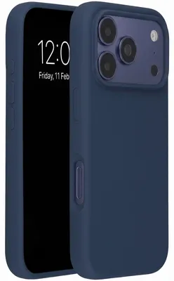 Productafbeelding van Accezz Liquid Silicone Backcover met MagSafe voor de Apple iPhone 18 Pro / 17 Pro - Donkerblauw