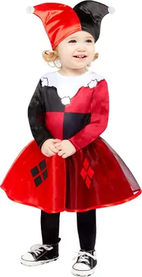 Produktbild von Mini Harley Quinn Comic Kostüm für Kinder