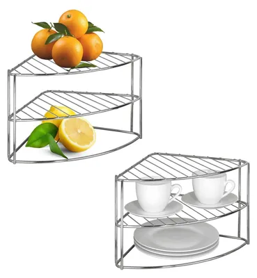 Produktbild von Multifunktionale Metall-Eckregal für Küche und Badezimmer