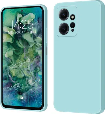 Produktbild von Hülle für Xiaomi Redmi Note 12 Case Cover Bumper Silikon Softgrip Schutzhülle Farbe: Hellblau