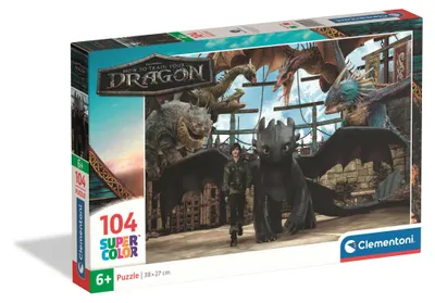 Image de CLE puzzle 104 SuperKolor HowToTrainYDragon 25079