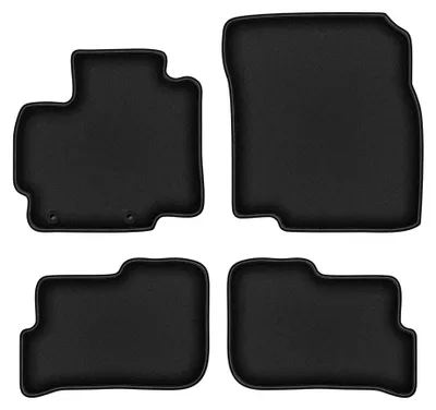 Produktbild von Velours-Fußmatten für Mitsubishi Space Star II 2013- (Schrägheck) – 4-tlg, Schwarz, passgenau – Wielganizator DURBAN