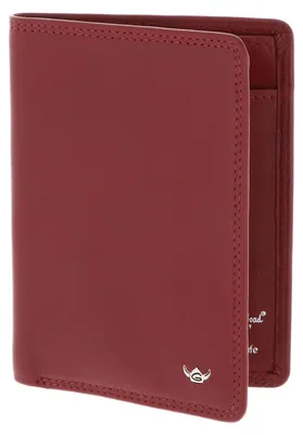 Imagen del producto de Golden Head Cuero estuche de identificación Polo RFID Protect Ausweisetui 4481 Rot rojo oscuro