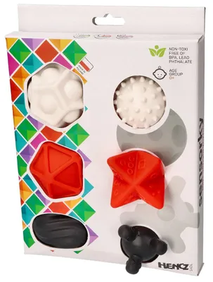 Produktbild von Mom's Care sensorisches Spielzeug Kontrastbälle schwarz weiß 6 Stück Baby
