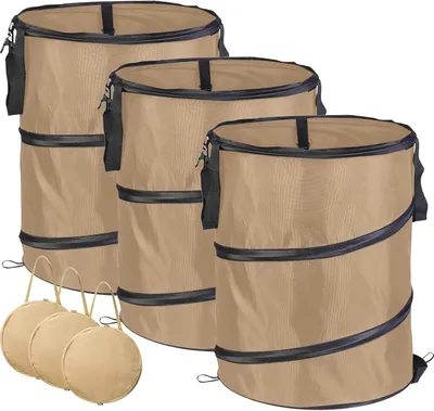 Productafbeelding van Opvouwbare Pop-up Grote Zware Zak Met Handvatten Voor Afval, Speelgoed, Bladeren, Opslag