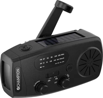 Obrázok produktu pre Solárne rádio s baterkou, čierne