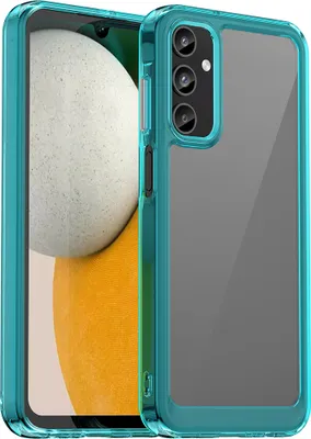 Produktbild von Schutzhülle für Samsung Galaxy A15 5G/4G Klar Rückseite Stoßfeste TPU Silikon Bumper Hülle Hellblau
