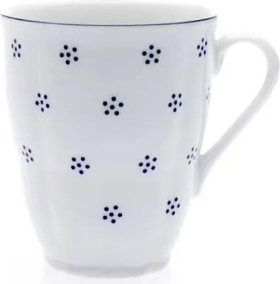Produktbild von Hohe Tasse, tschechisches Porzellan, Verona, 300 ml, blaue Valbella, G. Benedikt