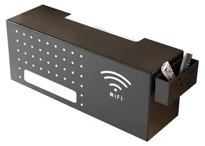 Router-Organizer Wandmontage mit Belüftung, Kabelmanagement
